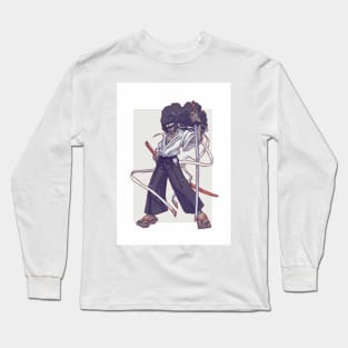 [dracotober 20] Afro Samurai Long Sleeve T-Shirt